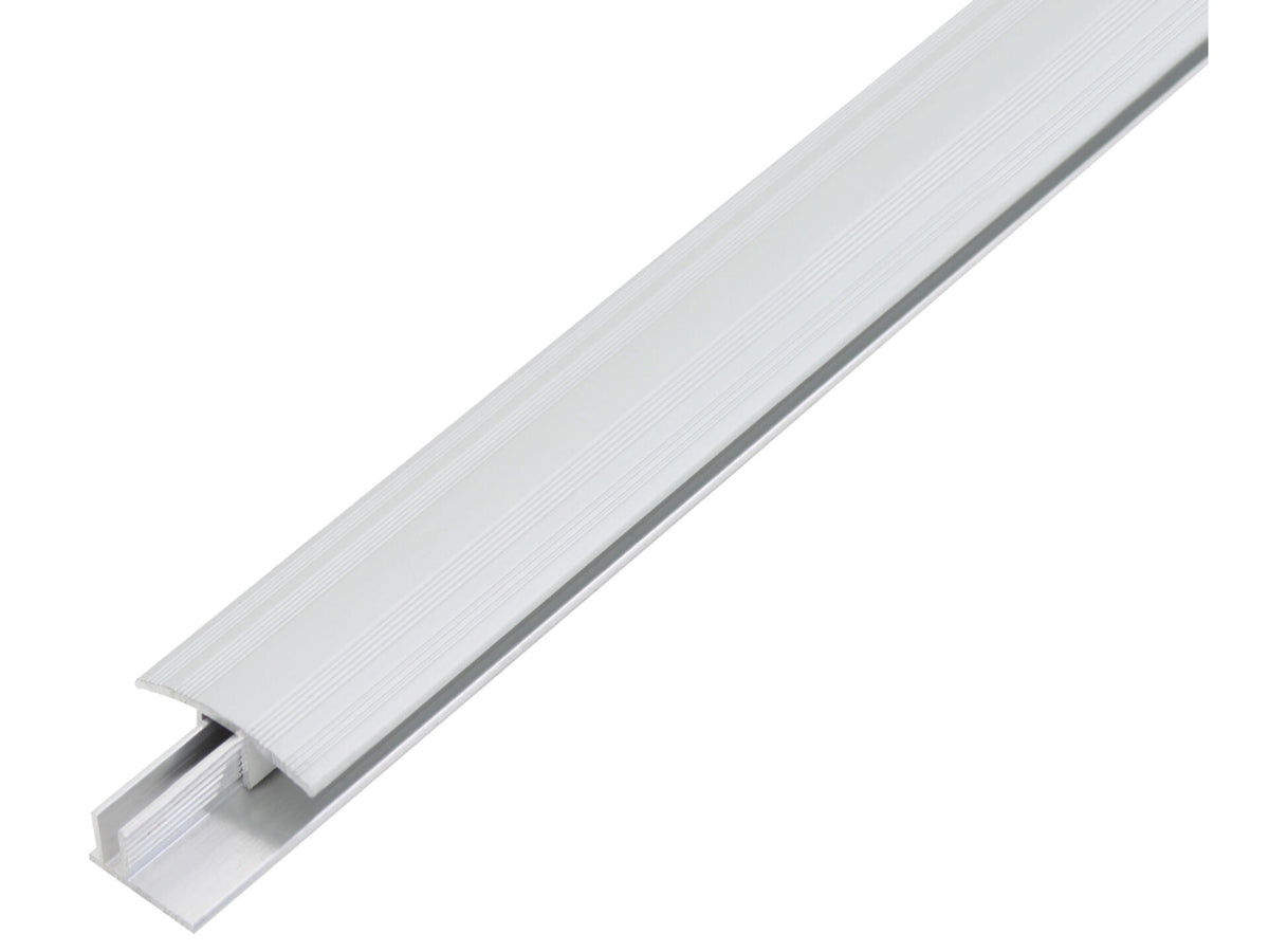Duo overgangsprofiel 34mm 100cm geanodiseerd aluminium zilver