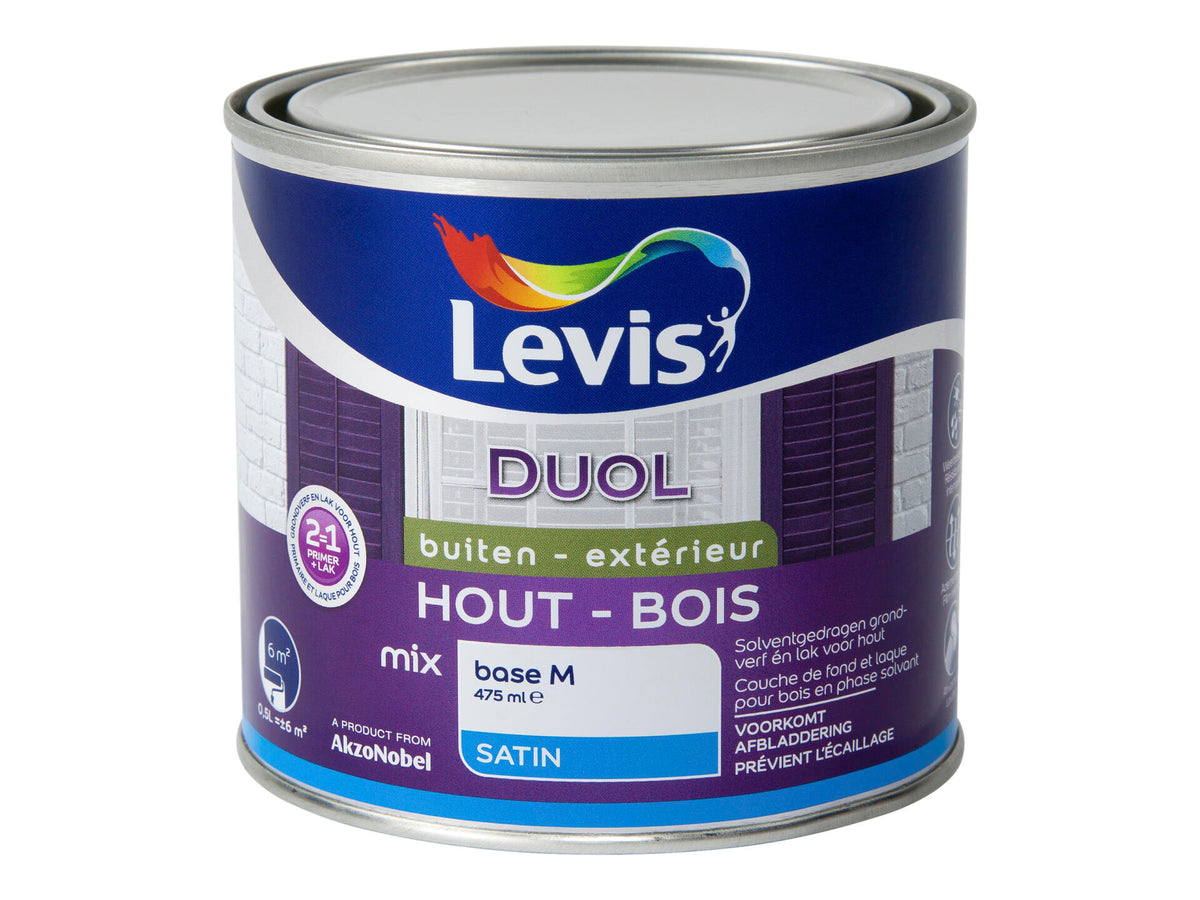 Levis Duol lak zijdeglans 1l transparant