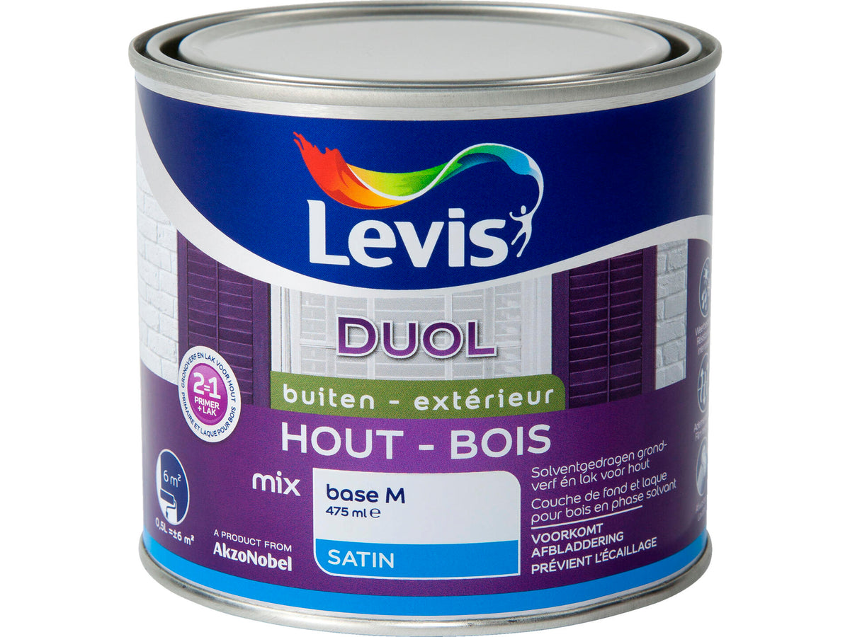 Levis Duol lak zijdeglans 2,5l wit