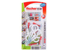 Fischer Duopower chevilles 6x30 mm avec vis à crochet rond 8 pièces