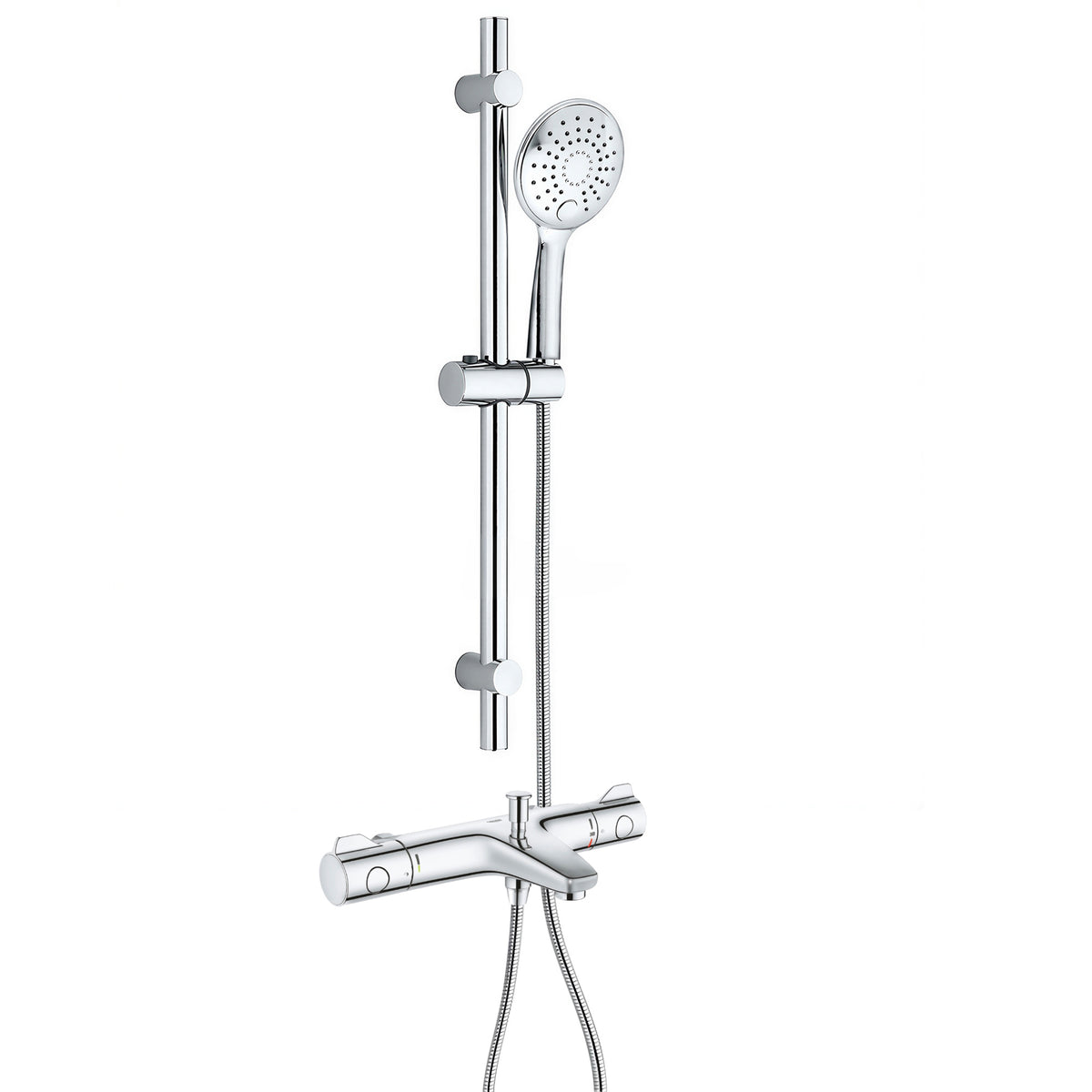 GROHE Grohtherm 800 doucheset met thermostaat-badkraan en Aloni Smart Slim douchestang chroom