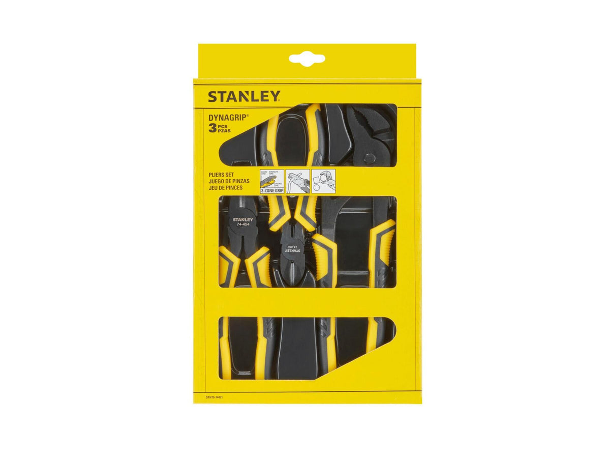 Stanley Dynagrip tangenset CG 3-delig