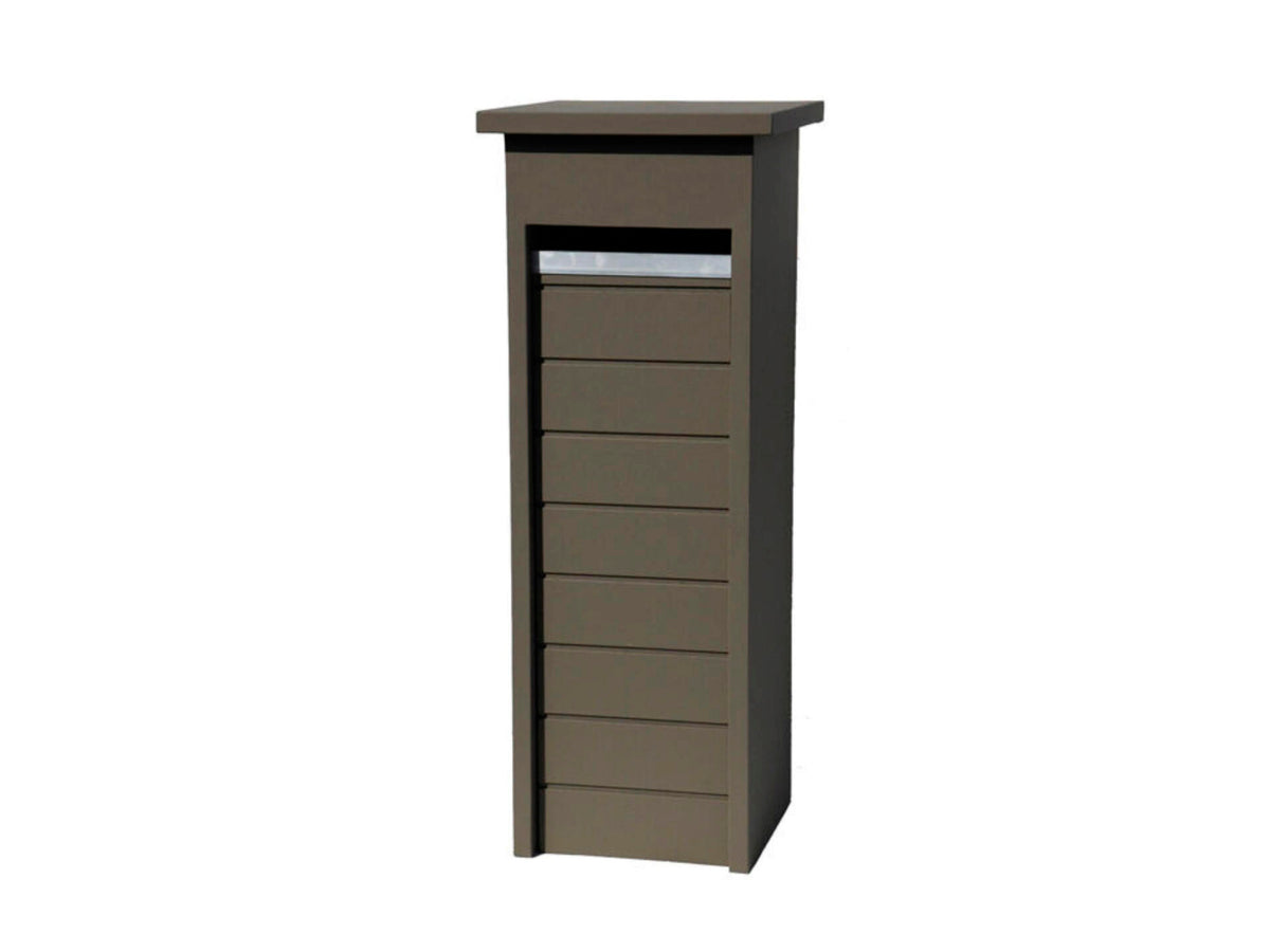 De Witte EX319 brievenbus blauwe hardsteen taupe