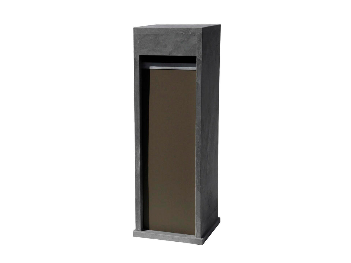 De Witte EX403 brievenbus blauwe hardsteen taupe