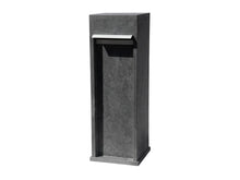 De Witte EX414 brievenbus blauwe hardsteen met klep inox