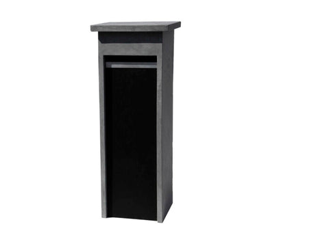 De Witte EX420 brievenbus blauwe hardsteen zwart