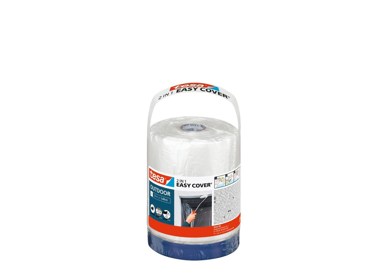 Tesa Easy Cover Outdoor L afdekfolie 20x1,40 m transparant