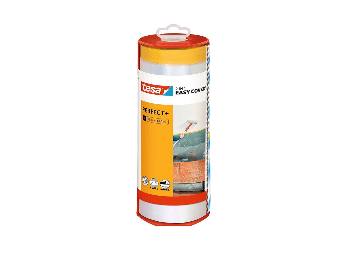Tesa Easy Cover Perfect L afdekfolie 33x1,40 m + dispenser transparant