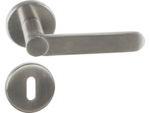 Linea Bertomani Easy Fix poignée de porte avec rosace aluminium nickelé