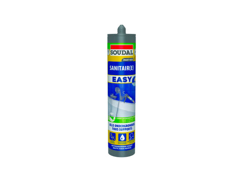 Soudal Easy siliconenkit sanitair 290ml zwart