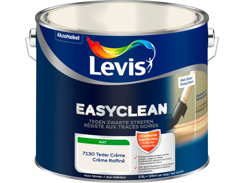 Levis EasyClean muurverf tegen zwarte strepen 2,5l teder crème