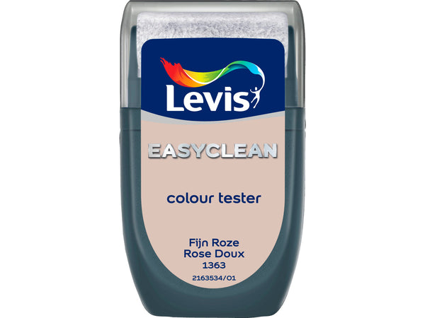 Levis EasyClean tester muurverf extra mat 30ml fijn roze