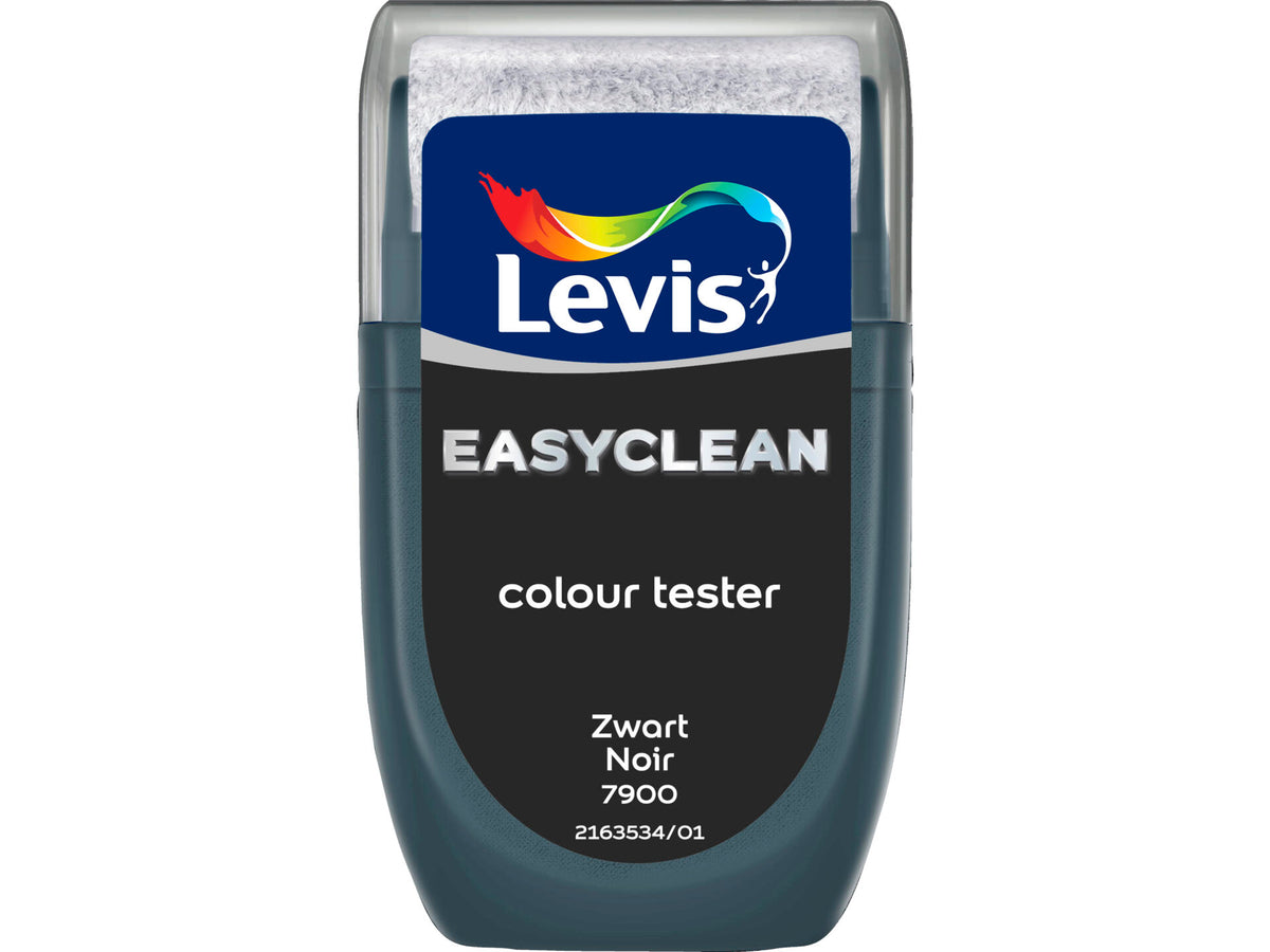 Levis EasyClean tester muurverf extra mat 30ml zwart