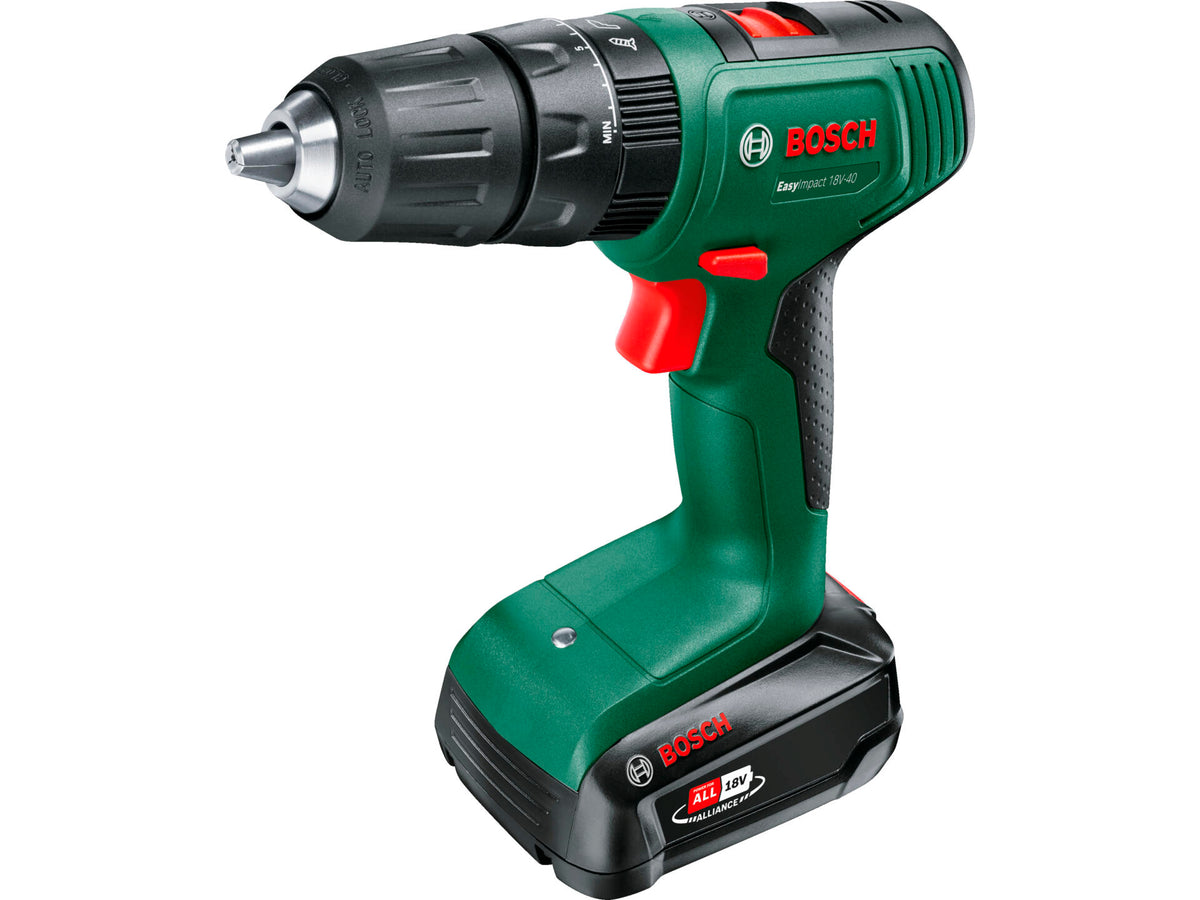 EasyImpact 18V-40 accu klopboorschroefmachine 18V Li-Ion + 2 accu's + lader + 34 accessoires