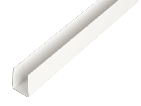 Eco U-profiel 20x21x1 mm 100cm PVC wit