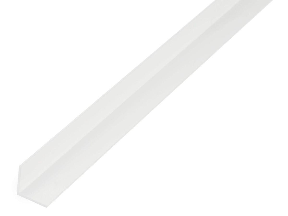 Eco hoekprofiel 10x10x1 mm 100cm PVC wit