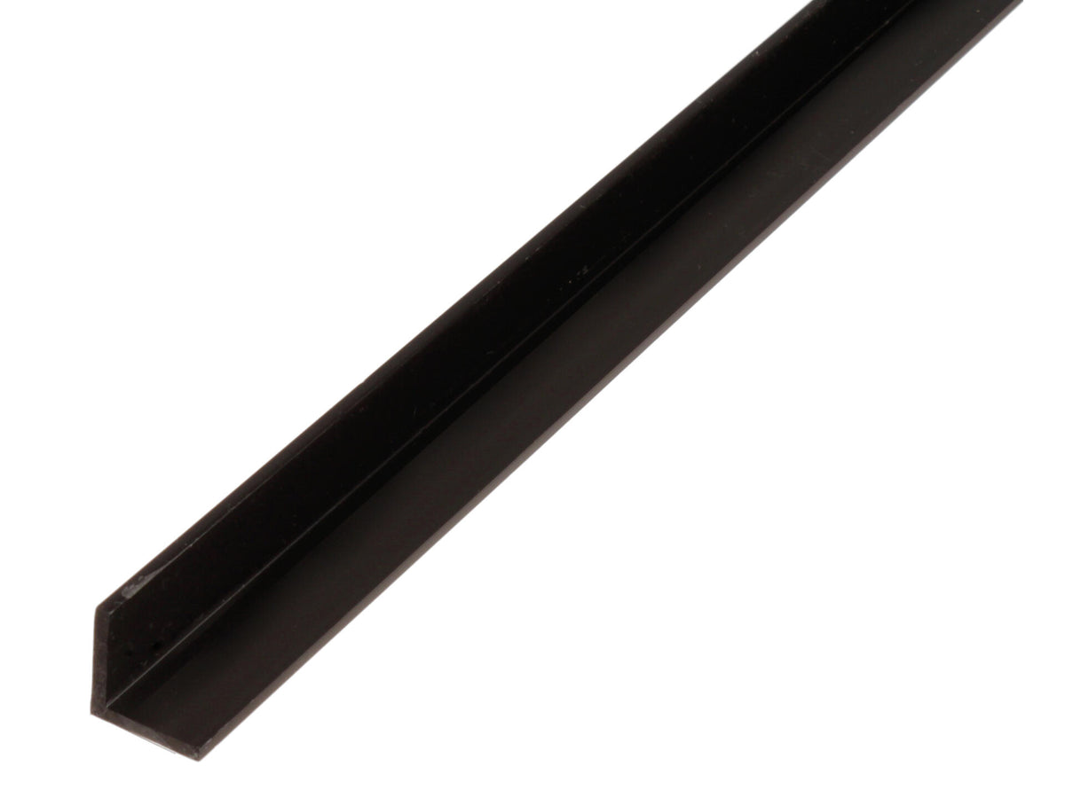 Eco hoekprofiel 20x20x1 mm 100cm PVC zwart