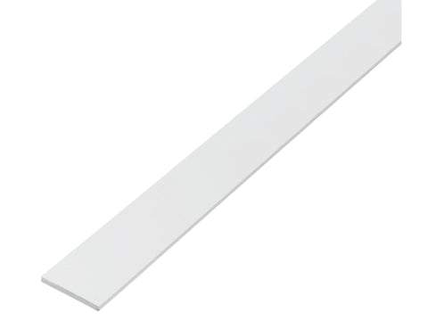 Eco platprofiel 20x2 100cm PVC wit