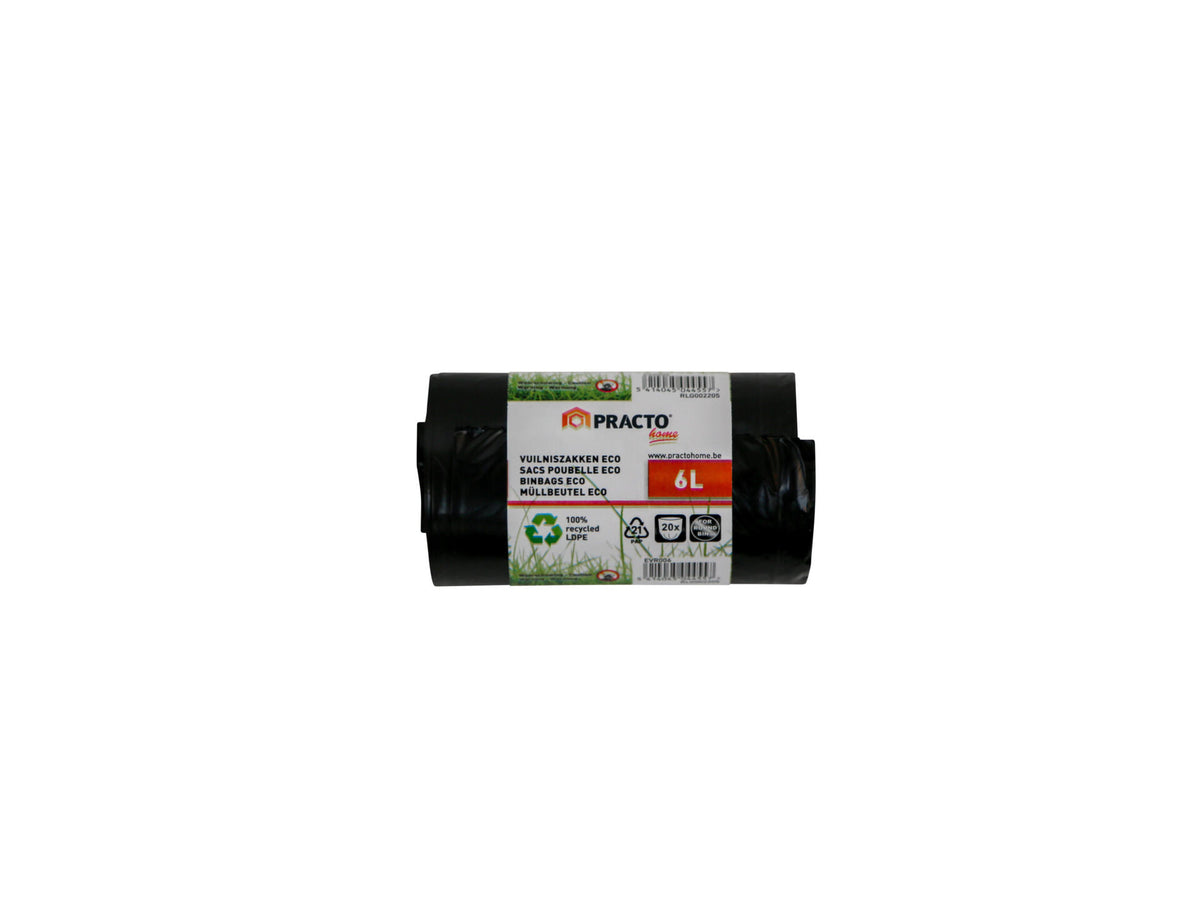 Practo Home Eco vuilniszak 6l 20 stuks