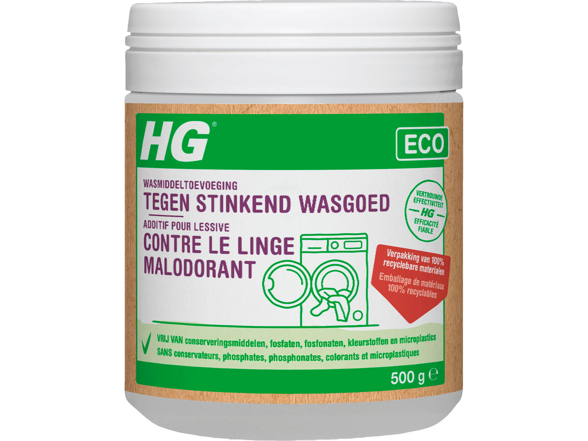 HG Eco wasmiddeltoevoeging tegen stinkende wasgoed 500g