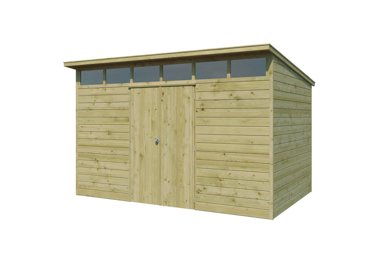 Gardenas Edge XL tuinhuis 360x240x238 cm hout geïmpregneerd