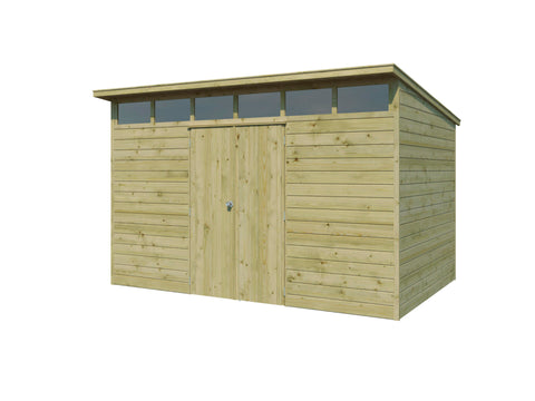 Gardenas Edge XL tuinhuis 360x240x238 cm hout geïmpregneerd