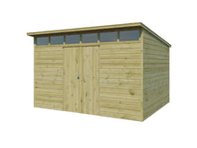 Gardenas Edge XXL abri de jardin 360x300x238 cm bois imprégné
