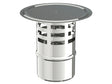 Saninstal Eindkap met kap voor pelletkachel inox 316 80mm