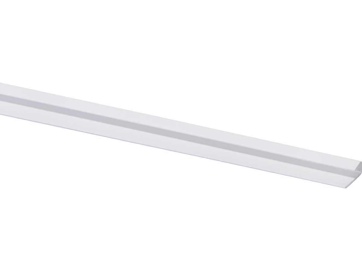 Eindprofiel 20x4 mm 260cm wit
