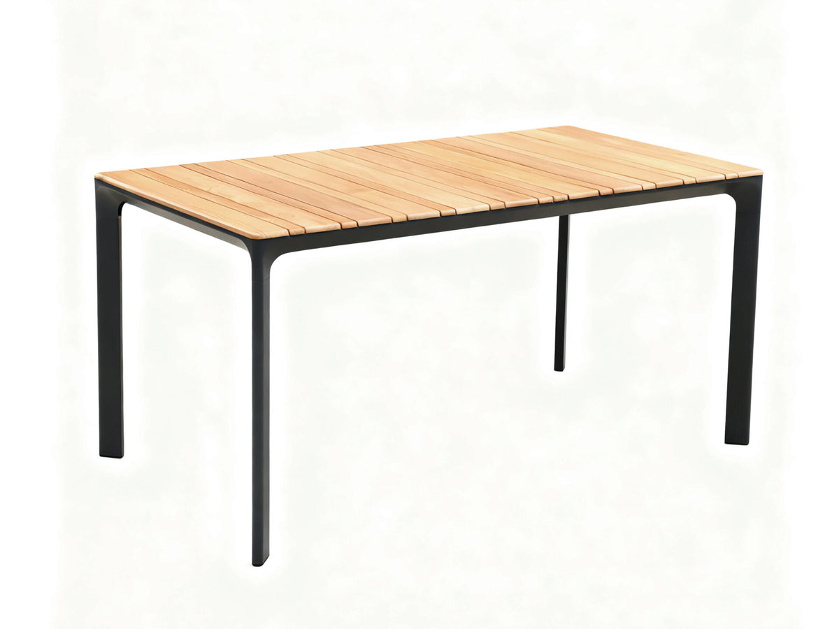 Garden Plus Empoli tuintafel 160x90 cm grijs