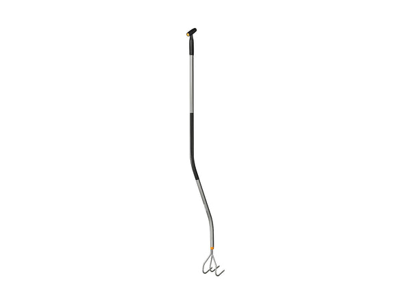 Fiskars Ergonomic cultivator 16cm 3 tanden + gebogen steel 173cm