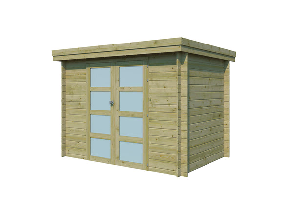 Gardenas Ervik I abri de jardin en bois 295x205x219 cm chalet imprégné
