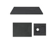 Aurlane Essent Stone 2 receveur de douche lineaire 90x120 cm noir