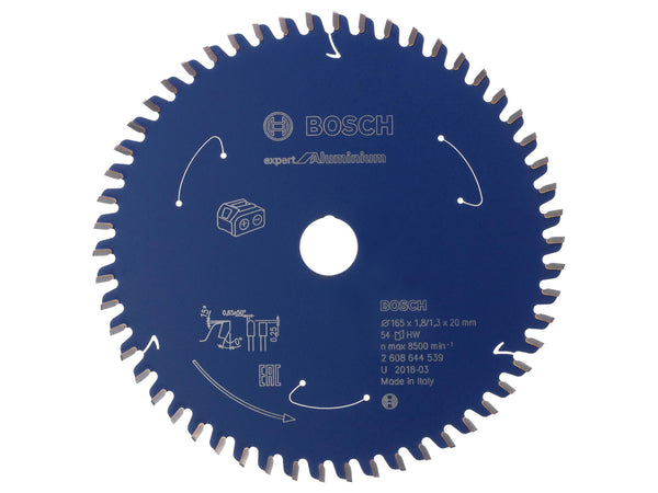 Bosch Professional Expert for Aluminium cirkelzaagblad 165mm 54T aluminium