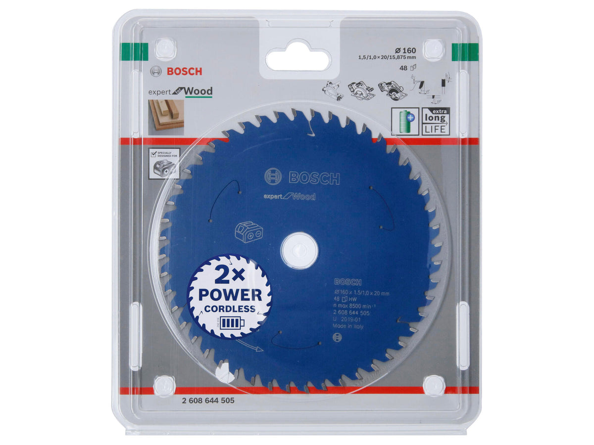 Bosch Professional Expert for Wood cirkelzaagblad 160mm 48T hout