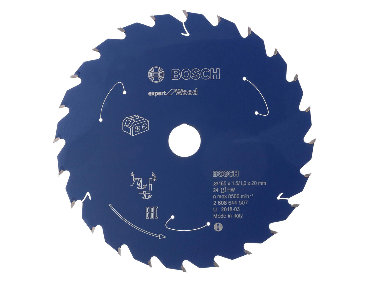 Bosch Professional Expert for Wood cirkelzaagblad 165mm 24T hout