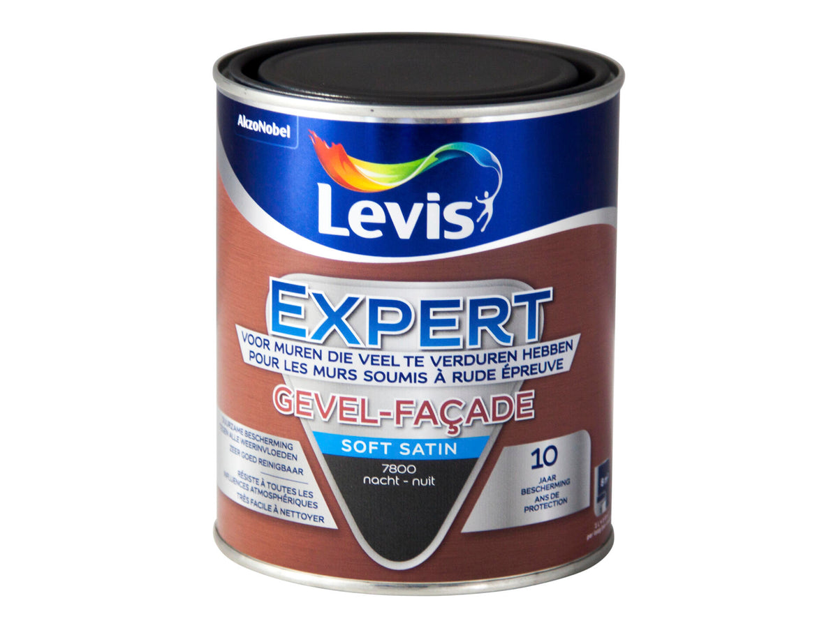 Levis Expert gevelverf zijdeglans 1l nacht