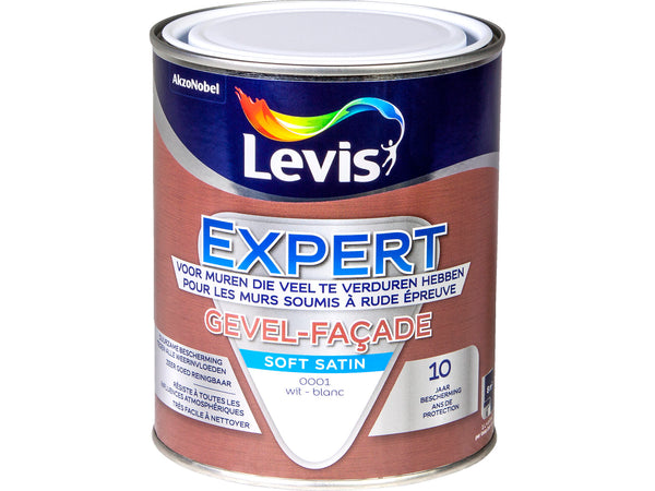 Levis Expert gevelverf zijdeglans 1l wit