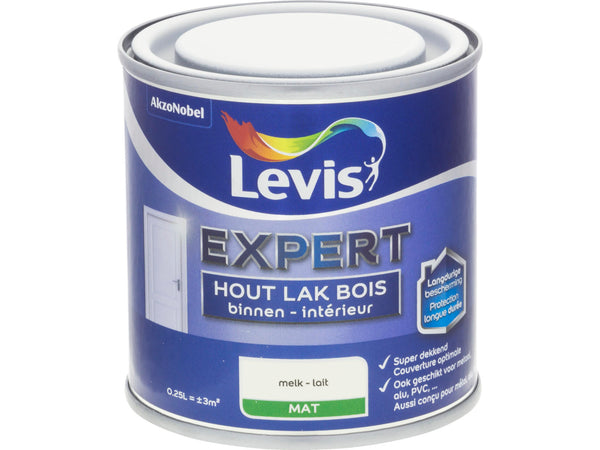 Levis Expert houtlak binnen mat 0,25l melk
