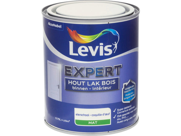 Levis Expert laque bois intérieur mat 0,75l coquille d'œuf