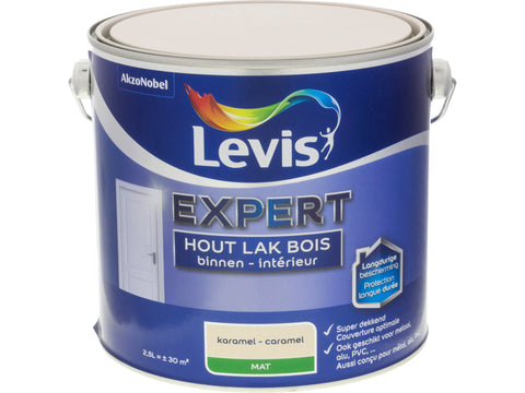 Levis Expert houtlak binnen mat 2,5l karamel