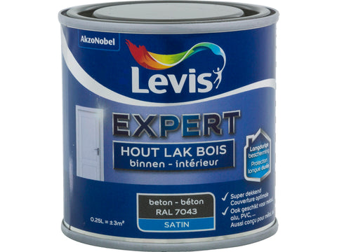 Levis Expert houtlak binnen zijdeglans 0,25l beton