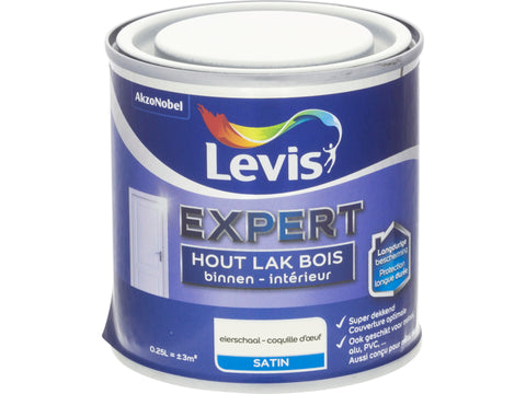 Levis Expert houtlak binnen zijdeglans 0,25l eierschaal