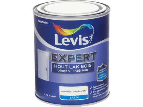 Levis Expert houtlak binnen zijdeglans 0,75l eierschaal