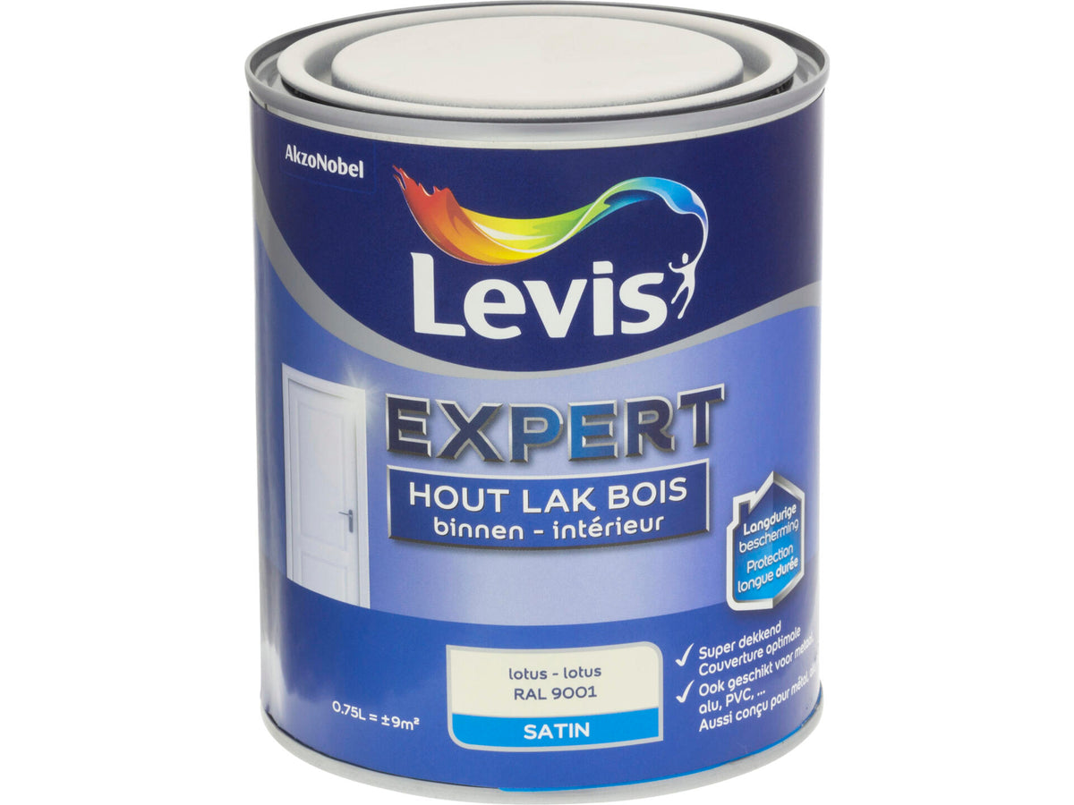 Levis Expert houtlak binnen zijdeglans 0,75l lotus