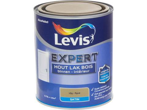 Levis Expert houtlak binnen zijdeglans 0,75l vijg