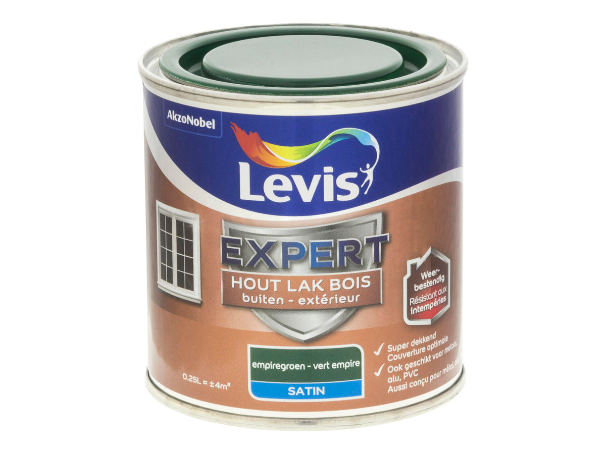 Levis Expert houtlak buiten zijdeglans 0,25l empiregroen