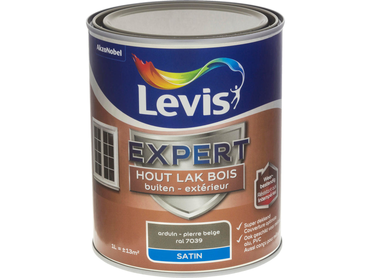 Levis Expert houtlak buiten zijdeglans 1l arduin