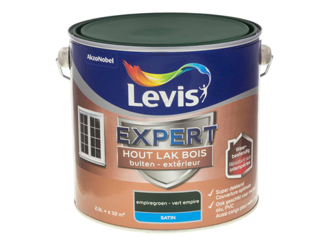Levis Expert houtlak buiten zijdeglans 2,5l empiregroen