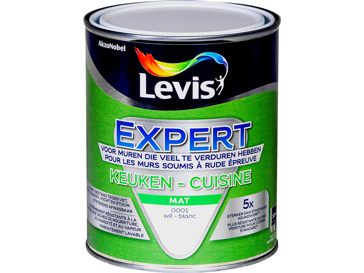 Levis Expert keukenverf mat 1l wit